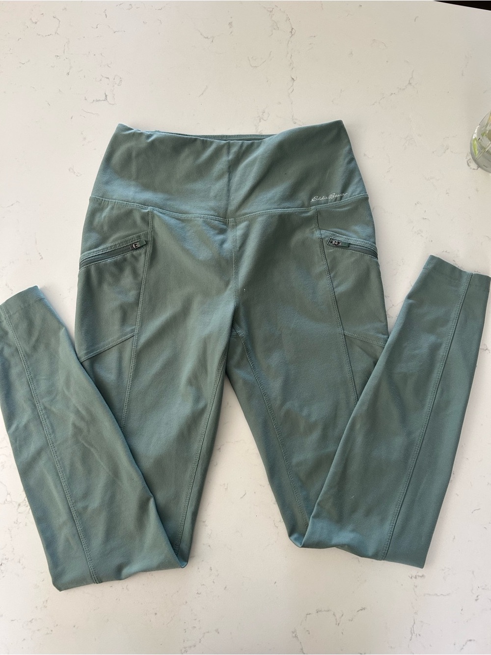 Eddie Bauer Women’s High-Waist Leggings in Sage Green - Small